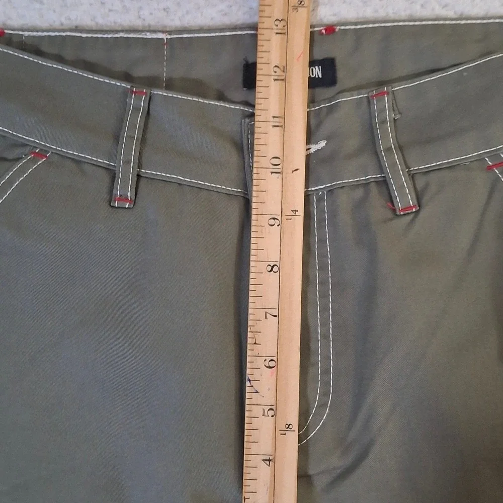 True Religion Cargo Shorts Men's 30 Kalamata Olive Green Contrast Stitch 11